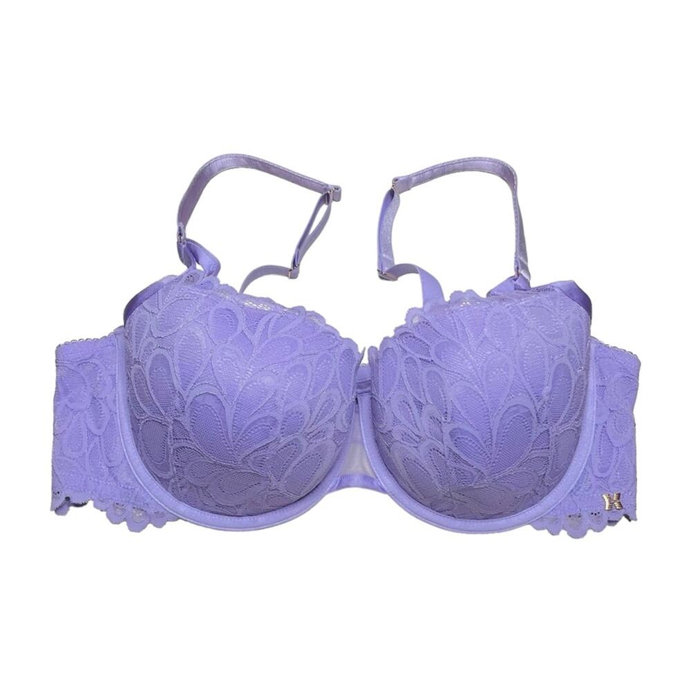 Savage X Fenty Savage Not Sorry Lightly Lined Lace Balconette Bra Size 40DD